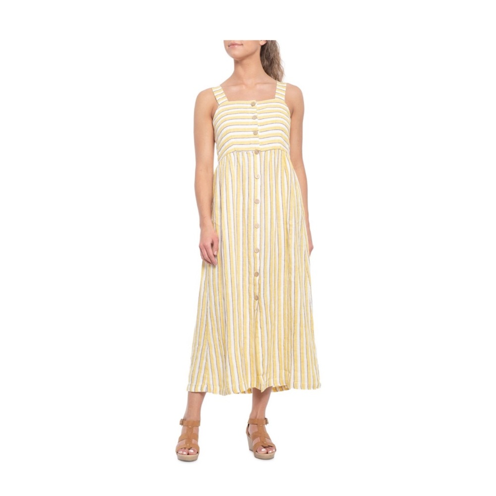 Rachel Zoe 100% linen midi dress
